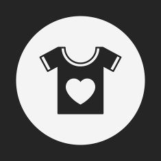 heart t-shirt icon N4