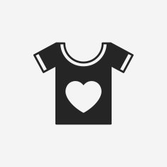 heart t-shirt icon N5