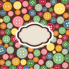 vintage frame sewing buttons background N2