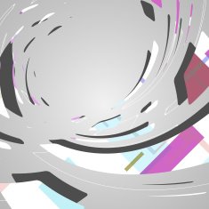 Abstract futuristic geometric shapes N4