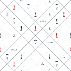 Nautical background Sailing icons Seamless pattern Wallpaper symbols