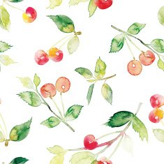 The seamless pattern cherries N2