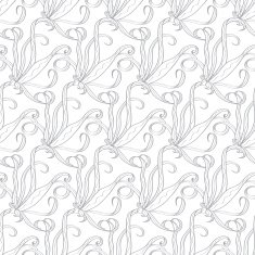 Vector Abstract Swirl Organic Texture-Stock Seamless Pattern