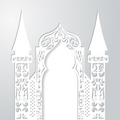 Abstract background with arch Vector illustration