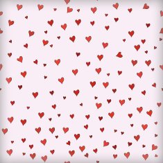 Seamless pattern with hearts Red hearts on a light background