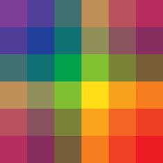 Rainbow colored squares