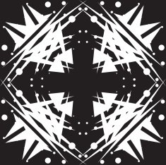 Abstract White Triangular Shapes Tiles