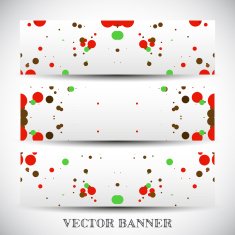 Set of abstract vector banners N12