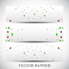 Set of abstract vector banners N13