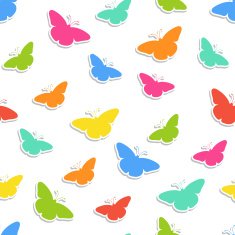 seamless background with butterflies N10