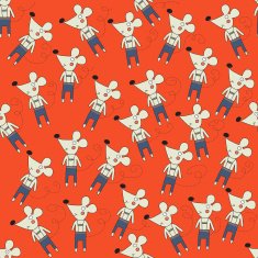 seamless pattern with mice N3