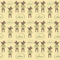 seamless pattern with mice N5