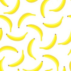 Seamless background texture with yellow bananas