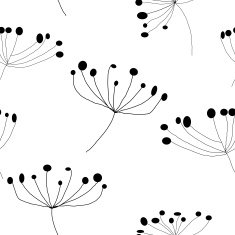 Floral seamless pattern white N2