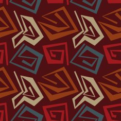 Abstract seamless pattern in tribal style