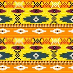 Seamless texture with Mexican pattern