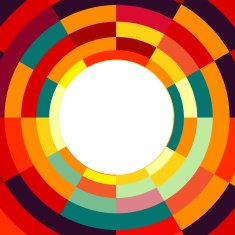 Orange and red ormamental abstract cover pattern