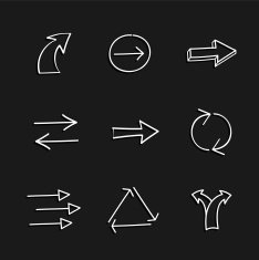 Hand-drawing arrows N2