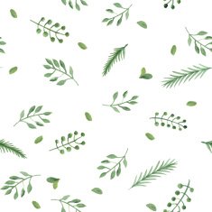 hand draw leaves seamless pattern N2