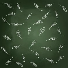 hand drawn cartoon leaves design N3