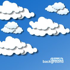 Clouds background Vector illustration Eps 10