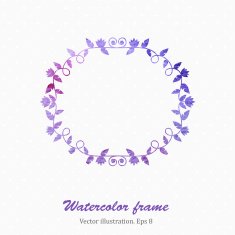 watercolor frame N7