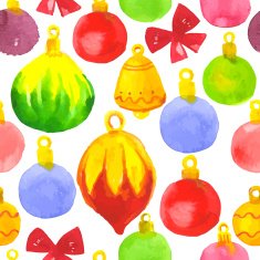 Vector Illustration with original watercolor background N12