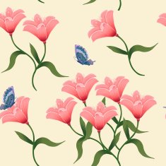 graceful flower seamless pattern N2