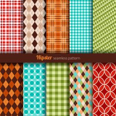 Seamless patterns hipster style N2