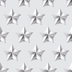 Silver star seamless background