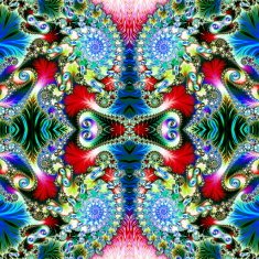 Multicolored Background with Spiral Pattern Collection - Oriental tales N8