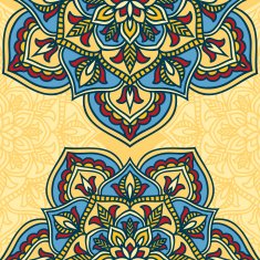 Circle flower mandala