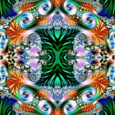Multicolored Background with Spiral Pattern Collection - Oriental tales N10