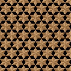 Stylized stars seamless pattern in arabic style