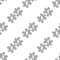 New Love puzzle seamless pattern