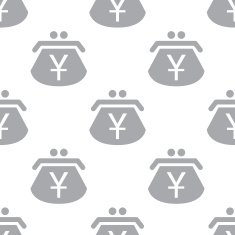 New Yen purse seamless pattern