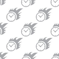 New Hot clock seamless pattern