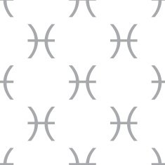 New Pisces seamless pattern