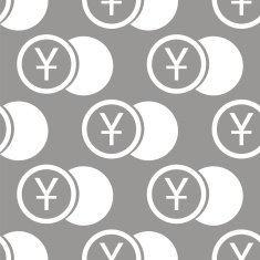 Yen coin seamless pattern