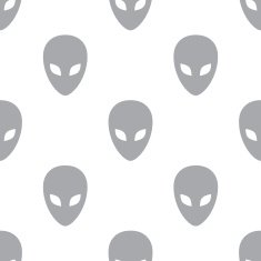 New Alien seamless pattern