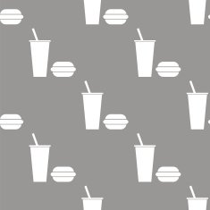 fast food seamless pattern N15