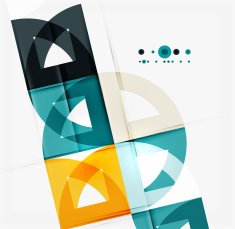 Semicircle triangle pattern N376