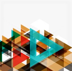 Abstract geometric background Modern overlapping triangles N378
