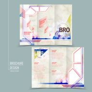 modern tri-fold brochure design N3