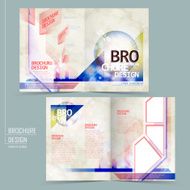 modern half-fold brochure design