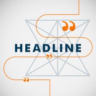 Abstract lines on orange and gray background N3