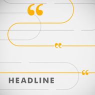 Vector yellow lines on a white background