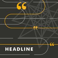 Vector yellow lines on a black background