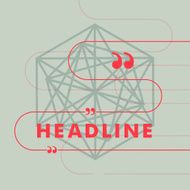Vector red dark lines on a grey background N2