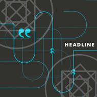 Vector blue lines on a beautiful gray background